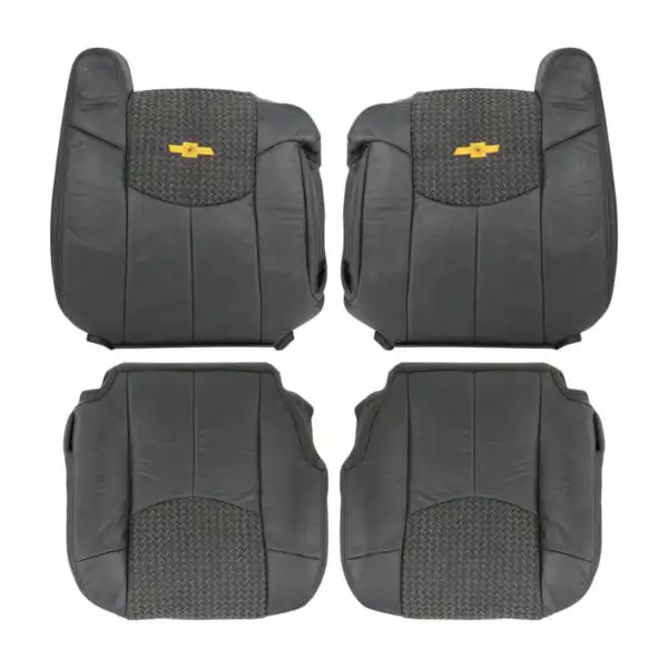 chevrolet-avalanche-2002-graphite-leather-front-driver-and-passenger-top-and-bottom-oem-style-replacemen-seat-cover Chevrolet Avalanche 2002 | OEM-Replacement Seat Cover