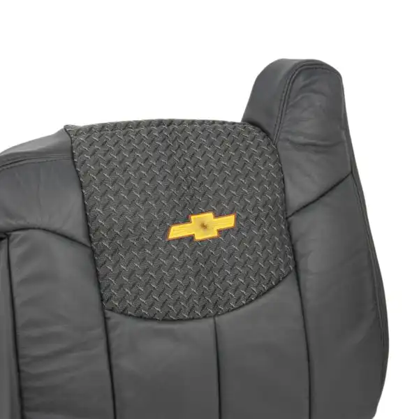 chevrolet-avalanche-2002-graphite-leather-front-driver-or-passenger-top-oem-style-replacemen-seat-cover-close-view Chevrolet Avalanche 2002 | OEM-Replacement Seat Cover