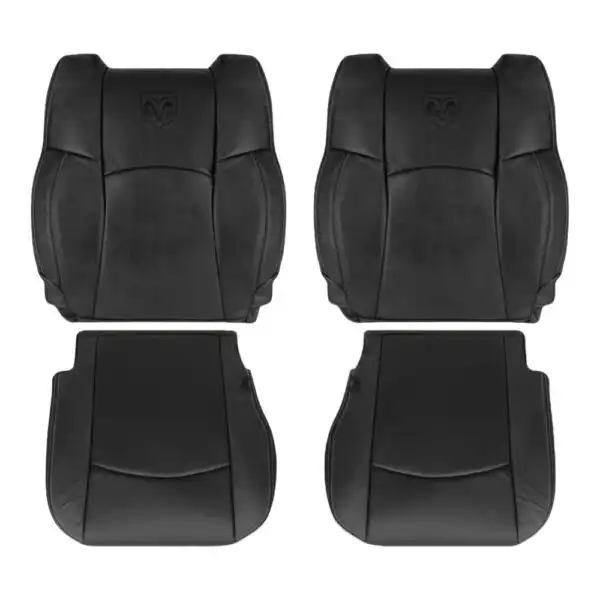 dodge-ram-perforated-leatherette-2013-2018-dark-slate-gray-driver-and-passenger-top-and-bottom-oem-replacement-seat-cover Dodge Ram 1500 2009-2018 | Funda de asiento de recambio OEM