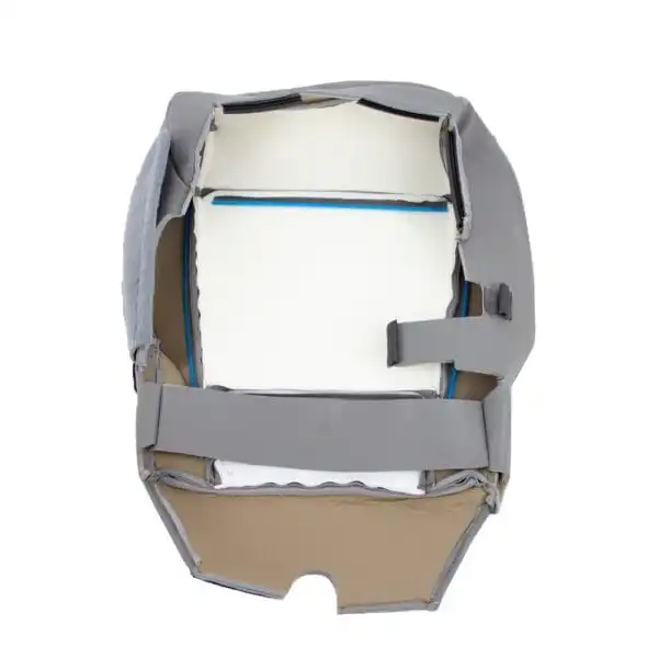 ford-f-250-leatherette-2017-2022-med-earth-gray-front-driver-or-passenger-bottom-inside-out-view-oem-replacement-seat-cover Ford F-250 XL 2017-2022 | Housse de siège de remplacement OEM