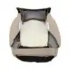 gmc-acadia-denali-perforated-leather-2010-2012-cashmere-front-driver-or-passenger-bottom-inside-out-view-oem-replacement-seat-cover GMC Acadia Denali 2009-2012 | OEM-Replacement Seat Cover