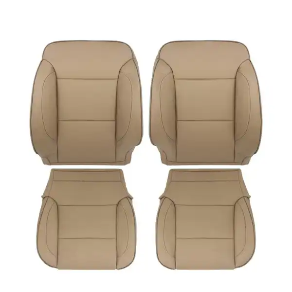 gmc-sierra-perforated-leather-2017-2019-dark-sand-front-driver-and-passenger-top-and-bottom-oem-replacement-seat-cover GMC Sierra 1500 HD Denali 2017-2019 | OEM-Replacement Seat Cover