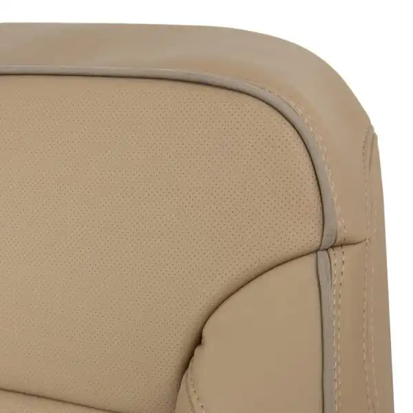 gmc-sierra-perforated-leather-2017-2019-dark-sand-front-driver-or-passenger-top-close-view-oem-replacement-seat-cover GMC Sierra 1500 HD Denali 2017-2019 | OEM-Replacement Seat Cover