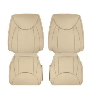 lexus ls430 cuero perforado 2001 2006 ecru conductor y pasajero delantero superior e inferior funda de asiento de recambio oem