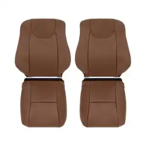 lexus rx350 cuero perforado 2014 2015 silla de montar bronceado delantero conductor y pasajero superior e inferior oem reemplazo funda de asiento2