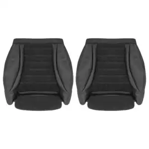 mercedes benz glc leather with suede inserts 2016 2021 black front driver and passenger bottomoms oem replacement cover