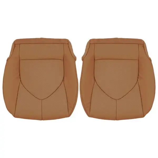 toyota-highlander-perforated-leather-2020-2024-brown-front-driver-and-passenger-bottoms-oem-replacement-seat-cover Toyota Highlander 2020-2024 | OEM-Replacement Seat Cover
