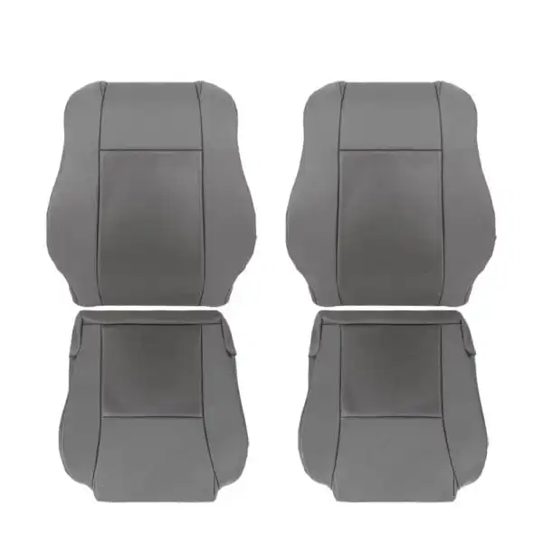 toyota-tacoma-perforated-leather-2005-2010-stone-gray-front-driver-and-passenger-top-and-bottom-oem-replacement-seat-cover Toyota Tacoma 2005-2010 | OEM-Replacement Seat Cover