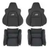 volkswagen-golf-r32-piel-2003-2004-negro-delantero-conductor-y-pasajero-tapa-y-fondo-oem-reemplazo-asiento-cubierta Volkswagen Golf R32 2003-2004 | Funda de asiento de recambio OEM