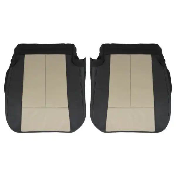 ford-expedition-eddie-bauer-leather-2007-2010-2-tone-charcoal-black-and-camel-front-driver-and-passenger-bottoms-oem-replacement-seat-cover Ford Expedition Eddie Bauer 2007-2010 | OEM-Replacement Seat Cover
