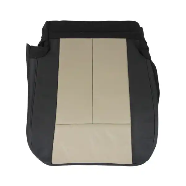 ford-expedition-eddie-bauer-leather-2007-2010-2-tone-charcoal-black-and-camel-front-driver-bottom-oem-replacement-seat-cover Ford Expedition Eddie Bauer 2007-2010 | OEM-Replacement Seat Cover