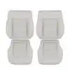 Mercedes-Benz E350 - Cuero sintético perforado - 2010-2013 - Gris ceniza - Delanteros (conductor y acompañante) - Parte superior e inferior - Funda de asiento de recambio original Mercedes-Benz E350 2010-2013 | Funda de asiento de recambio original