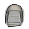 Mercedes-Benz E350 - Cuero sintético perforado - 2010-2013 - Gris ceniza - Asiento delantero (conductor o pasajero) - Parte inferior - Vista del interior hacia afuera - Funda de asiento de recambio OEM Mercedes-Benz E350 2010-2013 | Funda de asiento de recambio original