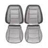 chevrolet-equinox-genuino-cuero-perforado-2018-2024-medio-gris ceniza-frontal-delantero-conductor-y-pasajero-top-y-fondo-oem-reemplazo-asiento-cubierta Chevrolet Equinox 2018-2024 | Funda de asiento de repuesto OEM