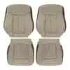 ford-f-150-platino-genuino-cuero-perforado-2009-2013-adobe-cubre-asientos-de-reemplazo-oem-del-conductor-y-el-pasajero-parte-alta-y-baja Ford F-150 Platinum 2009-2013 | Funda de asiento de recambio OEM