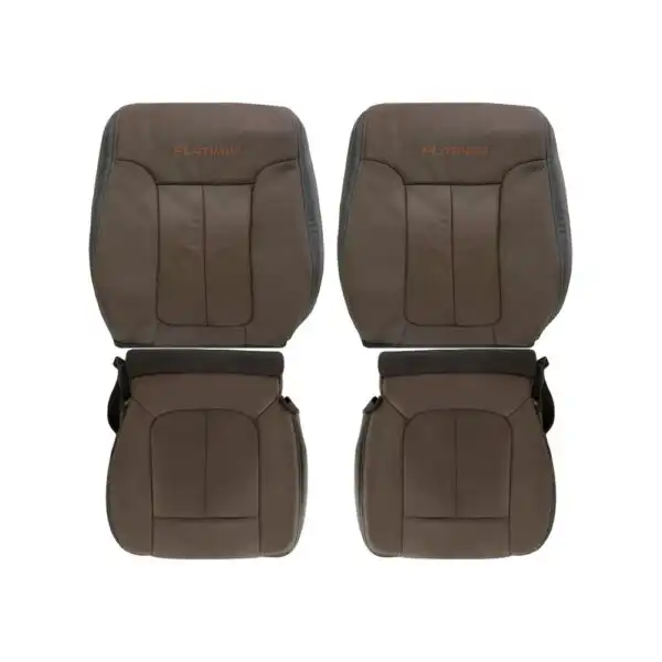 ford-f-150-platino-genuino-cuero-perforado-2009-2013-siena-marrón-cubre-asientos-de-reemplazo-oem-del-conductor-y-del-pasajero-parte-alta-y-baja Ford F-150 Platinum 2009-2013 | Funda de asiento de recambio OEM