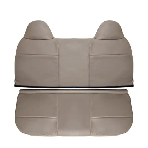 Ford F-250 XL de cuero sintético 2008-2010 color camel, parte superior e inferior, funda de asiento de repuesto OEM Ford F-250 XL 2008-2010 | Funda de asiento de recambio OEM