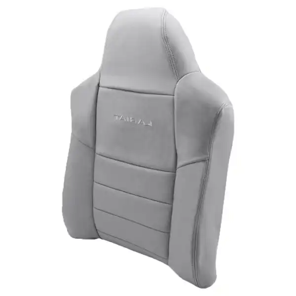 Ford Lariat F250, cuero genuino, 2002-2007, color gris medio, conductor, parte superior, recambio OEM, funda para asiento Ford Lariat F-250 2001-2007 | Funda de asiento de repuesto OEM