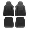 Ford Lariat F250, cuero genuino perforado, 2002-2007, negro, conductor y pasajero, parte superior e inferior, funda de asiento de repuesto OEM. Ford Lariat F-250 2001-2007 | Funda de asiento de repuesto OEM