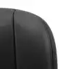 Ford Lariat F250, cuero genuino perforado, 2002-2007, negro, conductor o pasajero, vista cercana de la parte inferior, funda de asiento de repuesto OEM. Ford Lariat F-250 2001-2007 | Funda de asiento de repuesto OEM