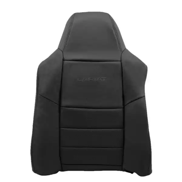 Ford Lariat F250, cuero genuino perforado, 2002-2007, negro, asiento del pasajero, funda de repuesto OEM (1) Ford Lariat F-250 2001-2007 | Funda de asiento de repuesto OEM