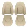 Jaguar XKR, cuero genuino perforado, 2000-2006, color cachemira, conductor y pasajero, parte superior e inferior, funda de asiento de repuesto OEM. Jaguar XKR/XK8 2000-2006 | Funda de asiento de repuesto OEM (deportiva)