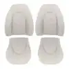 Jaguar XKR, cuero genuino perforado, 2000-2006, marfil, conductor y pasajero, parte superior e inferior, funda de asiento de repuesto OEM. Jaguar XKR/XK8 2000-2006 | Funda de asiento de repuesto OEM (deportiva)