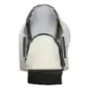 Jaguar XKR, cuero genuino perforado, 2000-2006, marfil, conductor o pasajero, parte inferior, vista interior, funda de asiento de repuesto OEM. Jaguar XKR/XK8 2000-2006 | Funda de asiento de repuesto OEM (deportiva)