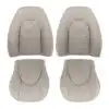 Jaguar XKR, cuero genuino perforado, 2000-2006, Nimbus, conductor y pasajero, parte superior e inferior, funda de asiento de repuesto OEM. Jaguar XKR/XK8 2000-2006 | Funda de asiento de repuesto OEM (deportiva)