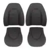 Jaguar XKR, cuero genuino perforado, 2000-2006, color carbón cálido, conductor y pasajero, parte superior e inferior, funda de asiento de repuesto OEM. Jaguar XKR/XK8 2000-2006 | Funda de asiento de repuesto OEM (deportiva)