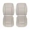 Lincoln Town Car, cuero genuino, 2003-2008, color pergamino claro, conductor y pasajero, parte superior e inferior, funda de asiento de repuesto OEM. Lincoln Town Car 2003-2011 | Funda de asiento de recambio OEM