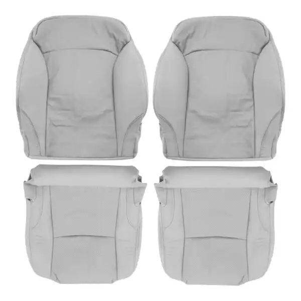 lexus-is250-cuero-genuino-perforado-2006-2013-gris-conductor-y-pasajero-parte-superior-e-inferior-reemplazo-de-asiento-OEM Lexus IS250 2006-2013 | Funda de asiento de repuesto OEM