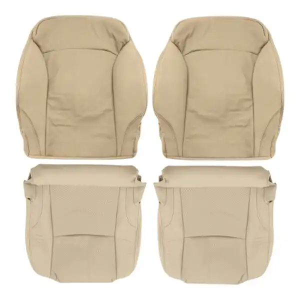 Lexus IS250, cuero genuino perforado, 2006-2013, color canela, conductor y pasajero, parte superior e inferior, funda de asiento de repuesto OEM. Lexus IS250 2006-2013 | Funda de asiento de repuesto OEM
