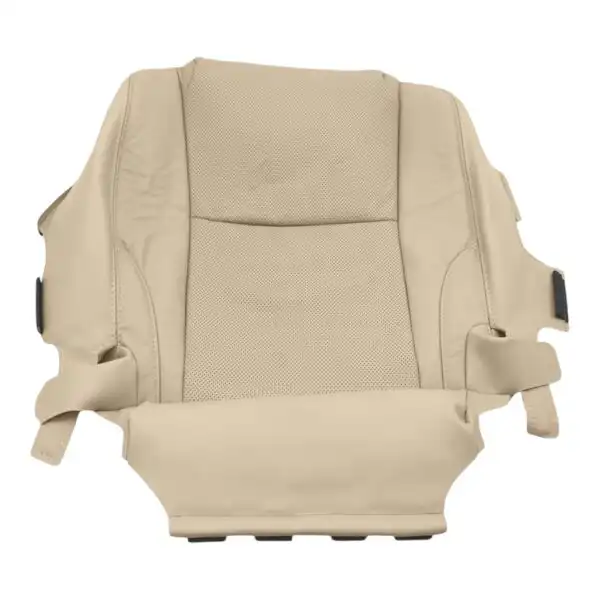 Lexus IS250, cuero genuino perforado, 2006-2013, color canela, conductor o pasajero, parte inferior, funda de asiento de repuesto OEM. Lexus IS250 2006-2013 | Funda de asiento de repuesto OEM