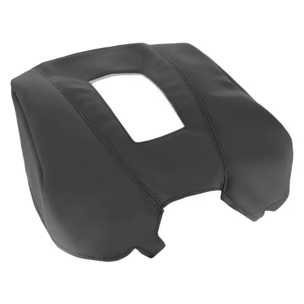 Cadillac Escalade, cuero perforado, 2015-2020, negro azabache, consola central delantera, recubrimiento de asiento de repuesto OEM, 1 Cadillac Escalade 2015-2020 | Cubierta de la consola central de repuesto OEM