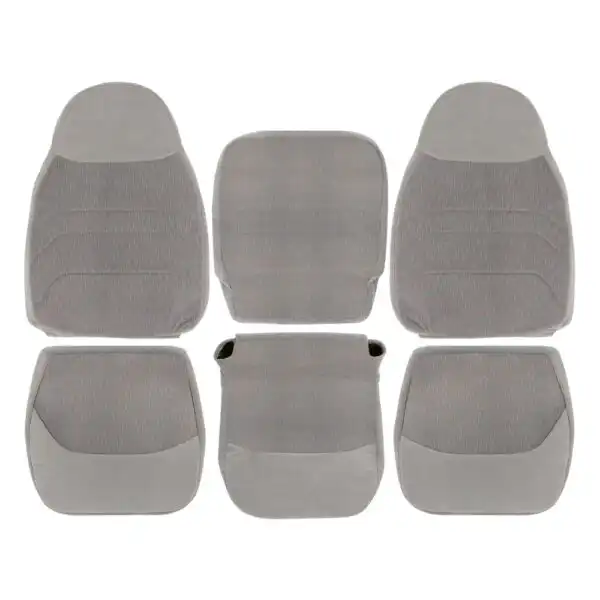 ford-f-150-cloth-1994-1996-opal-gray- driver-and-passenger-top-and-bottom-center-oem-replacement-seat-cover Ford F-150 F-250 1994-1998 | OEM-Replacement Seat Cover