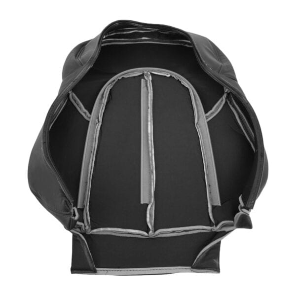 mercedes-benz-slk-class-1995-2004-perforated-leather-black-and-gray-driver-or-passenger-top-inside-out-view-oem-replacement-seat-cover Mercedes-Benz SLK-Class 1995-2004 | OEM-Replacement Seat Cover