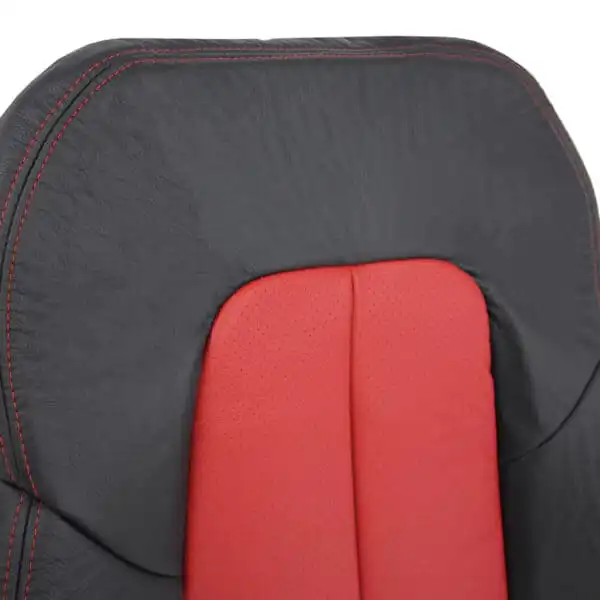mercedes-benz-slk-class-1995-2004-perforated-leather-black-and-red-driver-or-passenger-top-close-view-oem-replacement-seat-cover Mercedes-Benz SLK-Class 1995-2004 | OEM-Replacement Seat Cover