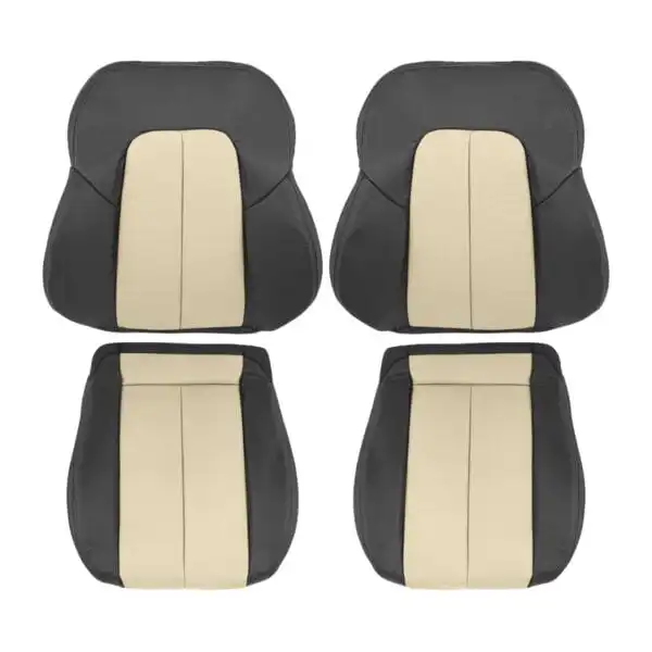 mercedes-benz-slk-class-1995-2004-perforated-leather-black-and-sienna-beige-driver-and-passenger-top-and-bottom-oem-replacement-seat-cover Mercedes-Benz SLK-Class 1995-2004 | OEM-Replacement Seat Cover