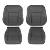 Honda Accord Coupé 2013-2017: fundas de asiento de repuesto OEM de cuero perforado con costuras blancas para los asientos del conductor y el acompañante (parte superior e inferior) Honda Accord Coupé 2013-2017 | Funda de asiento de recambio original