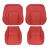 Honda Accord Coupé 2013-2017: fundas de asiento de repuesto originales de cuero perforado rojo para los asientos del conductor y el acompañante (parte superior e inferior) Honda Accord Coupé 2013-2017 | Funda de asiento de recambio original