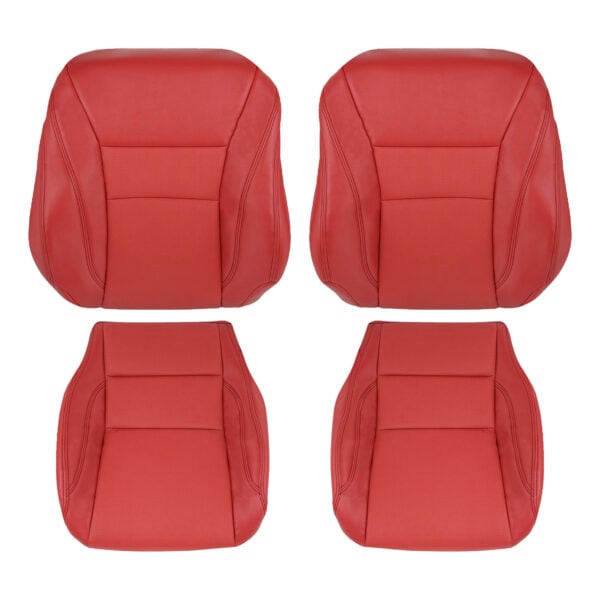 Honda Accord Coupé 2013-2017: fundas de asiento de repuesto originales de cuero perforado rojo para los asientos del conductor y el acompañante (parte superior e inferior) Honda Accord Coupé 2013-2017 | Funda de asiento de recambio original