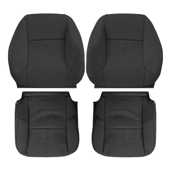 lexus-gx460-leatherette-perforated-2010-2023-black-driver-and-passenger-top-and-bottom-oem-replacement-seat-cover. Lexus GX460 2010-2023 | Housse de siège de remplacement OEM