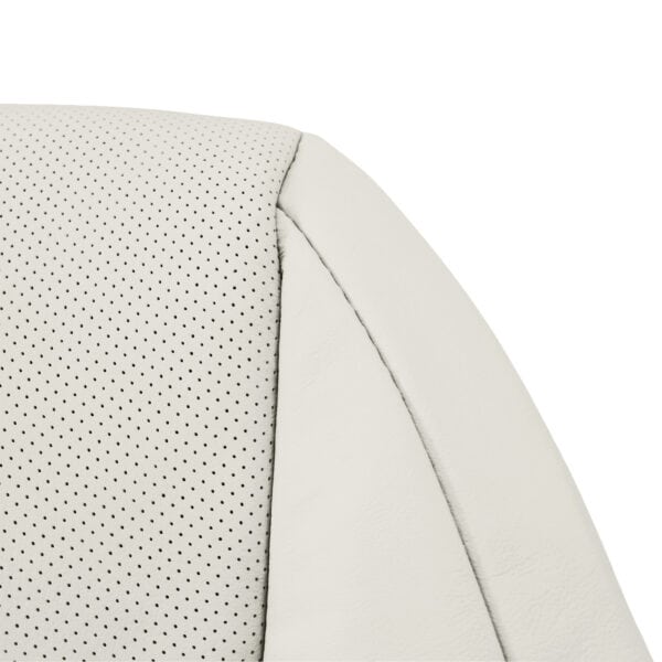 lexus-gx460-leatherette-perforé-2020-2023-ecru-couverture-de-siège-conducteur-ou-passager-top-close-view-oem-replacement. Lexus GX460 2010-2023 | Housse de siège de remplacement OEM